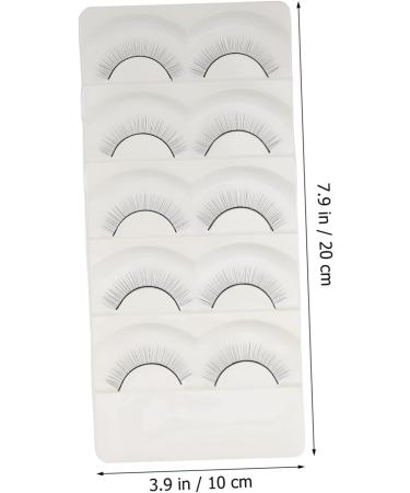 Beavorty 10 Pairs Fake eyelashes natural false lashes eyelash supplies natural false eyelashes segmented false eyelash reusable black eyelash artificial eyelashes Practice False Eyelashes - Buy Online on GoSupps.com