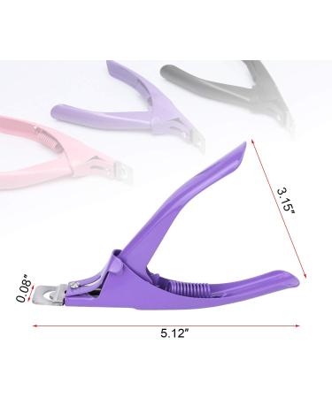 MWOOT 3 Pieces False Nails Clipper Artificial Fake Nail Tips Cutter Stainless Steel Rustproof Nail Catcher Kit Trimmer Manicure Pedicure Tool for Gel Acrylic Nail - Buy Online on GoSupps.com