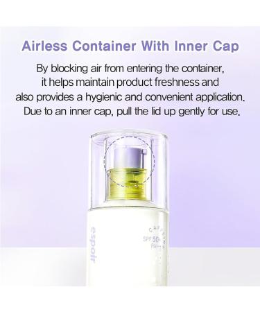 espoir Water Splash Sun Serum SPF50+ PA+++ 3 000ppm Caffeine for Reducing Puffiness & Enhancing Skin Elasticity Non-Oily Hydrating Sunscreen for Daily use Easy-to-Use Vegan 1.69 Fl Oz. - Buy Online on GoSupps.com