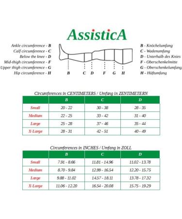 Buy 23-32 mmHg Assistica Medical Compression Stockings | Open Tip Knee Socks for Men & Women | Class 2 Support Stockings - Small Black (158-170 cm) - Buy Online on GoSupps.com