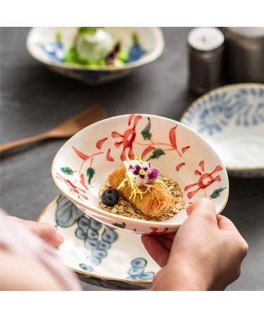 Fruit Bowl Snack Containers Bowl Household Dish Plate Ceramic Japanese Style Particularly Beautiful Dipping Bowl Eating Bowl Breakfast Bowls (Color : D) (C) - Buy Online on GoSupps.com