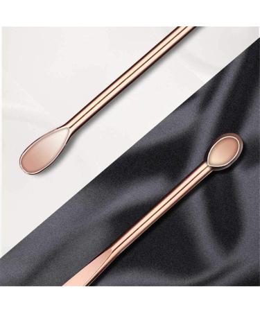 LUKEO 6 Pcs Stainless Steel Spiral Ear Pick Spoon Set - Black | Ear Wax Removal Cleaner Beauty Tools - Buy Online on GoSupps.com