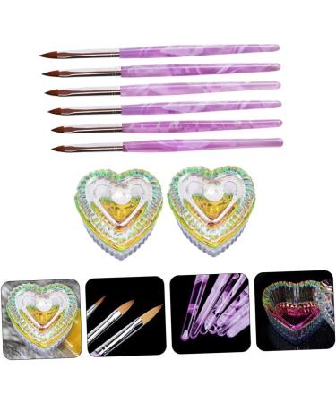POPETPOP 3 Sets Nail Art Crystal Cup Nail Painting Pen Manicure Crystal Cup Nail Pen Nail Art Brush Manicure Dipping Cup Nail Crystal Cup Nail Crystal Bowl Glass Dedicated Octagonal Cup - Buy Online on GoSupps.com