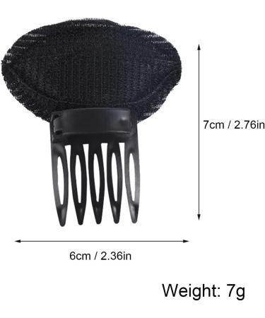 2 Perfect Puff Hair Head Cushion - Puff Hair Head Cushion fluffys Hair Pad Sponge Comb Clip | Women Sponge Volume Bump Inserts Hair Comb | Bun Hair Pad Accessories For Women Girls Hairstyle Black + Coffee - Buy Online on GoSupps.com