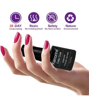 KANORINE Cream Pink Soak-Off Gel Nail Polish 10ml - Nude Pink Gel Varnish for Nail Art - Buy Online on GoSupps.com