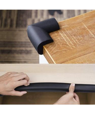 Vicloon Edge Protectors 2 M Foam Safety Strip and 4 Corner Cushion Protector Set Edge Corner Guards for Baby - Black - Buy Online on GoSupps.com