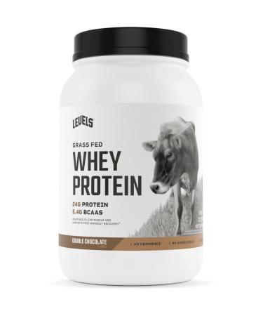 Levels Grass Fed 100% Whey Protein  No GMOs  Double Chocolate  2LB Double Chocolate 2 Pound (Pack of 1)