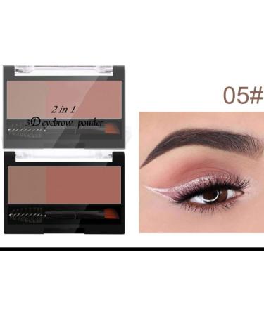 Adjustable Instant Eyebrow Stamp 3D Waterproof brow Powder Stamper Brush Kit Reusable Eyebrow Shaping Stencil Create Delicate Brow Shape Effortlessly /550 (Color : Khakis+Dark Coffee) - Buy Online on GoSupps.com