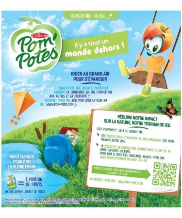 ORGANIC APPLE STRAWBERRY 4X90G POM'POTES PACK OF 4 - Buy Online on GoSupps.com