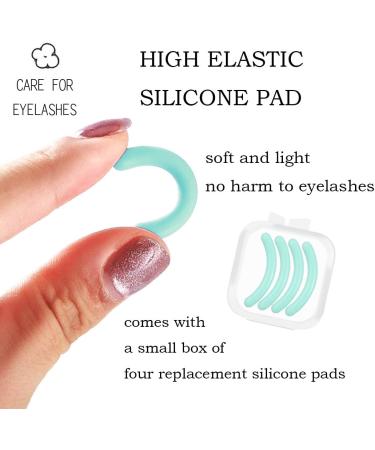 Uranian Eyelash Curlers with Comb | Portable Curlers & 4 Silicone Pads | Professional Makeup Tool for Stunning Eyes (2 Green - Buy Online on GoSupps.com