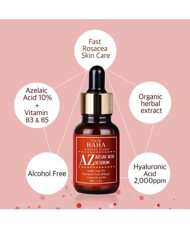 Cos De BAHA Azelaic Acid 10% Serum - Effective Acne Treatment & Brightening 1 fl oz - Buy Online on GoSupps.com