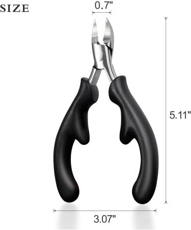 RIMEI Professional Toenail Clippers - Thick & Ingrown Nail Cutters for Men & Seniors | Podiatrist Recommended Stainless Steel Pedicure Tool - Buy Online on GoSupps.com