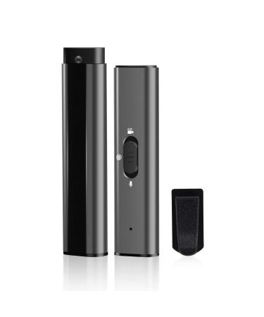 32GB Mini Body Camera with Audio,Small Worn Camera with Lens retractable ,Portable Wearable 1080P Full HD Camera,Small Security Camera 4-6HR Battery Life, For Law Enforcement, Security Guard, Home Grey-32GB