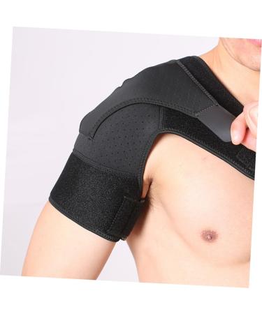 FRCOLOR 2pcs Shoulder Brace - Breathable Support Strap & Shoulder Pad | Black - Ideal for Pain Relief & Recovery - Buy Online on GoSupps.com