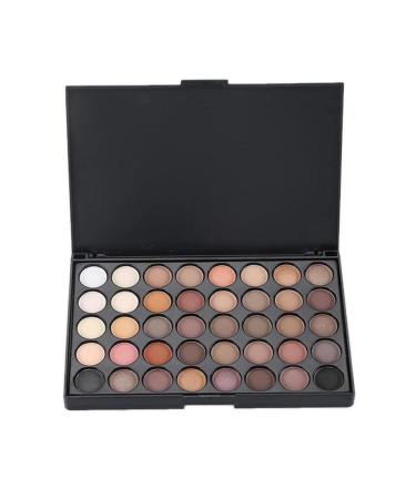 JOYTILLGU 40-Color Enamel Eyeshadow Palette Waterproof Cream Warm Earth Tones Luminous Makeup Set Eyeshadow Palette Beauty Eyeshadow Palette