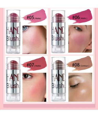 PICKX Chubby Blush Stick Multipurpose Blush Blush Stick For Cheeks Cream Blush Pink Blush Peach Stick Matte Stick Glow Stick Brighten Skin Tone (08#Contour) - Buy Online on GoSupps.com