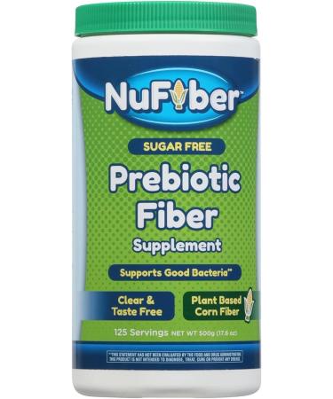 Fiber Supplement Daily Prebiotic Fiber 125 Servings Clear Grit & Taste Free No Gluten & Sugar Plant Based Corn Powder to Support Digestive & Gut Health Unflavored