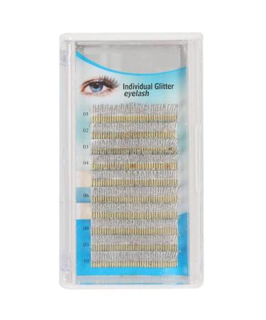 Glitter eyelash extension DIY C Curl 0.15 mm individual eyelash extension eyelash make-up cilia false eye lashes silver