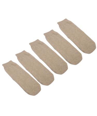 5pcs Stump Socks Set Wearable Soft Breathable Elastic Cotton Protective Amputee Socks for Daily Life (S)