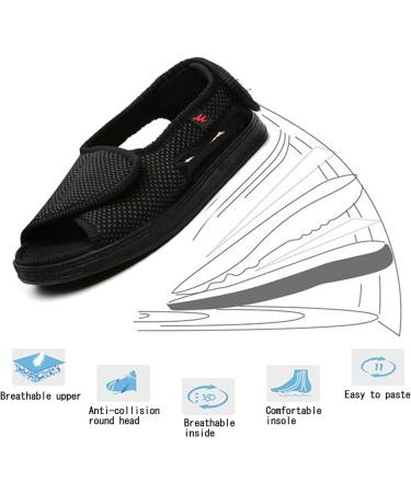 Memory Foam Diabetic Slipper for Women and Men - Adjustable Closures, Arthritis, Edema - Comfortable House Shoes with Closed Toe - Buy Online on GoSupps.com
