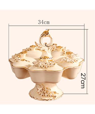 Fruit Basket for Kitchen Ceramic Fruit Plate Ornamental Porcelain Assorted Dessert Dish Dinnerware Decor Handicraft Housewar Fruit Bowl/Fruit Bowls - Buy Online on GoSupps.com
