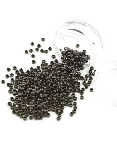 KOCONI 500pcs Dark Brown Nano Rings Copper Micro Beads Extensions - 3mm #3 Dark Brown (Pack of 1) - Buy Online on GoSupps.com