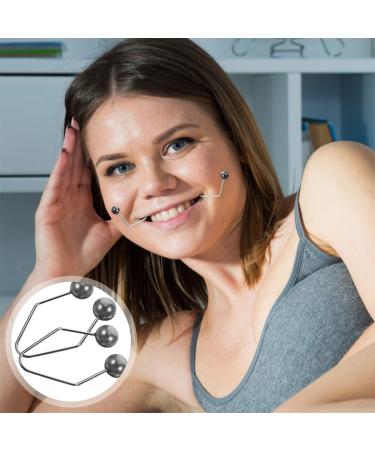 Appareil Fossettes Visage 2 Paires en Alliage Noir Entra neur de Fossettes pour Joues Outil de Tonification Visage Portable pour Exercices de Sourire Naturels et Soins - Buy Online on GoSupps.com
