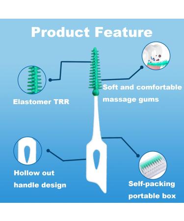 160pcs Interdental Brush Set - Versatile Soft Polyvinyl Toothed Teeth Cleaner for Healthy Gums | International Shipping Available - Buy Online on GoSupps.com