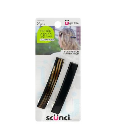 Scunci No Slip Grip Clips  2 Ct