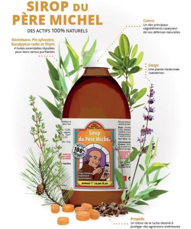 Father Michel Syrup Rich in Propolis and Trace Elements Sore Throat 150 ml Bioligo - Buy Online on GoSupps.com