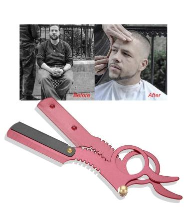 Red Retro Straight Razor - Multifunctional Anti-Rust Lightweight for Barbers & Shaving | Premium Quality Grooming - Buy Online on GoSupps.com
