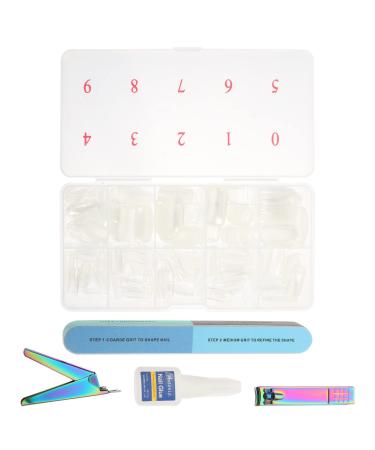 MAGICLULU French Manicure Kit 1 Set Nail Set Halloween Halloween Valentine Day Mothets Day Beginner Nail Tools French Nail Piece Acrylic Manicure Tools Nail Flakes Plastic Hallow 13X7cm Assorted Color 3