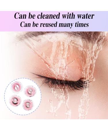 RHQFDM 4 Pairs Reusable Self-Adhesive Eyelashes Artificial False 3D Eyelashes that Don't Need Glue Comes with Pink Tweezers Makes Your Eyelashes Look Thicker and Curlier - Buy Online on GoSupps.com
