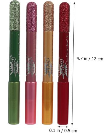FOMIYES 12pcs Pearlescent Eyeshadow Pencil Colored Eyeliner Pencils Girl Makeup Pens Eyeshadow Stick Miss - Buy Online on GoSupps.com