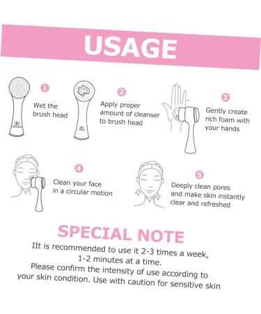 MAGICLULU Multifunctional Facial Cleansing Brush Waterproof Face Brush Silicone Brush for Face Cleaning Facial Cleansing Brush Waterproof Facial Brush Skin Cleansing Make- up Remover Manual 13X5.5cm Assorted Color - Buy Online on GoSupps.com