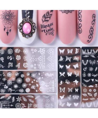 Frcolor 7-Piece Nail Stamp Set - DIY Nail Art with Flower Leaves & Animal Plates for Perfect Nail Decoration - Buy Online on GoSupps.com