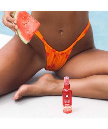 BYROKKO Original Shine Brown Watermelon Two-Phase Spray Tanning Oil with Hyaluronic Acid 3.5 Fl Oz | Tan Accelerator with Hydration for Express Sunbed & Outdoor Tanning - Buy Online on GoSupps.com