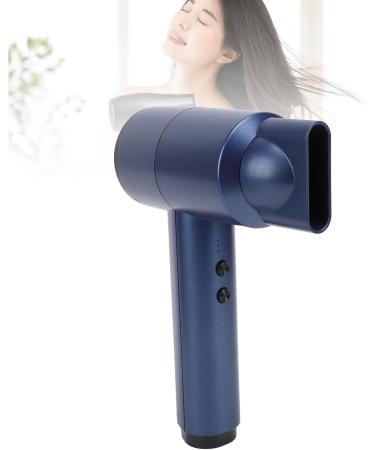Cordless Hair Dryer 5000mAh Battery 6 Speed Adjustment Fast Drying Intelligent Temperature Control Portable Hairdryer for Home Camping (US Plug) US Plug Dark Blue - Buy Online on GoSupps.com