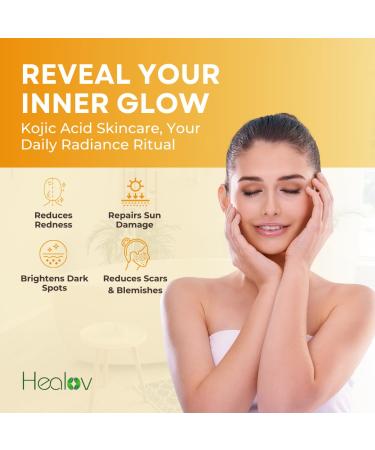 Kojic Acid Skincare Set Kojic Soap Cleanser Exfoliating Body Scrub Face Cream & Brightening Facial Serum Skin Brightening Hyperpigmentation Treatment Dark Spot Corrector with Turmeric Papaya - Buy Online on GoSupps.com