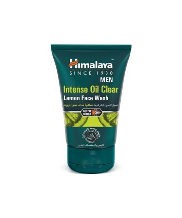 Hmalaya MEN Intense Oil Clear Lemon Face Wash | Face Wash for Men | 100g (3.38 Fl oz)