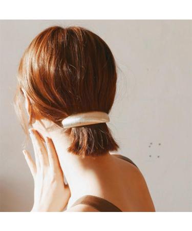 yangzerangSpring-Loaded Hair Clip Hair Barrette Elegant Automatic Hair Clip Barrette Ponytail Holders for Fine Thin Thick Hair Large Retro French Hair Clasp Small Clips No Slip Women Girls Accessories - Buy Online on GoSupps.com