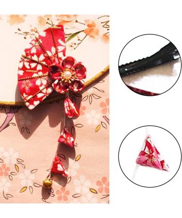 Cherry Blossoms Tassel Hairpin Japanese Style Headdress Kimono Hair Clip for Girls Woman Kimono Accessories perfect for Kimono performance Hanfu performance Cosplay - Buy Online on GoSupps.com