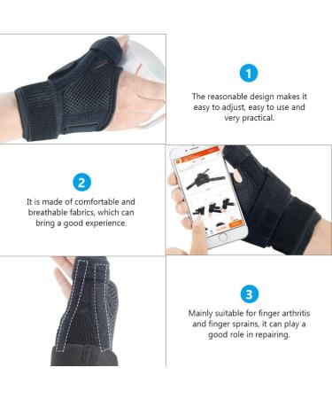 Adjustable Thumb & Wrist Support - Women's Mallet Finger Splint Comfortable Night Splint Arm & Hand Protector - Buy Online on GoSupps.com