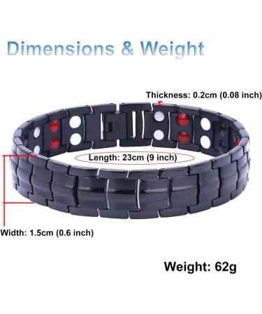 Buy Titan-Power Magnetic Hardening Tape Bracelets for Arthritis - Adjustable 3500 Gauss Men's Health Magnet - Buy Online on GoSupps.com