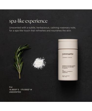 evolvetogether x Joanna Czech Rosemary Enzyme Twice-Daily Face Cleanser for Women & Men | Hydrating Gentle Enzymatic Formula For All Skin Types | Vegan Toxin-Free | Made in USA (Fiji 1.41 Oz) 1.41 Ounce (Pack of 1) Multi  - Buy Online on GoSupps.com