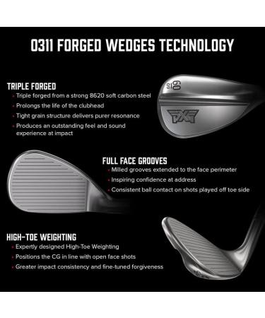 PXG V3 0311 Right Handed Forged Golf Wedge - Available in Gap, Sand, and Lob Wedge - Steel Regular 58 - Buy Online on GoSupps.com
