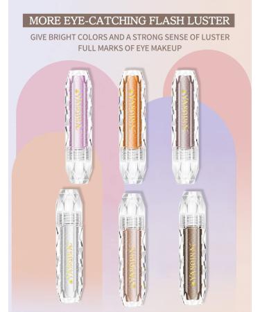 GL-Turelifes Liquid Glitter Eyeshadow Shiny Diamond Eyeliner Pen - Silver - Buy Online on GoSupps.com