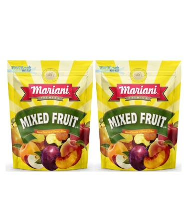 Mariani | Mixed Dried Fruit | Healthy Snacks for Kids & Adults | Vegan Snacks | Gluten Free Snacks | No Sugar Added, Fat Free | 32 Ounces - Resealable Bulk Bag (Pack of 2)