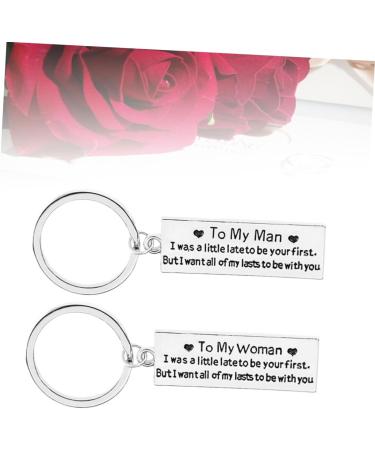 Besportble 2-Part Couples Keychain Set | Perfect Valentine s Day Gift | Unique Keychain Gifts for Couples | Silver Keychains for Him & Her - Buy Online on GoSupps.com