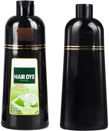 Hair color shampoo 500 ml instant shampoo for brown hair herbal shampoo gray hair shampoo for men and women brown shampoo - Buy Online on GoSupps.com